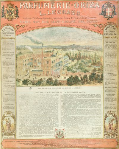 Reklama na Parfumerii Oriza L. Legrand, cca 1884 od French School