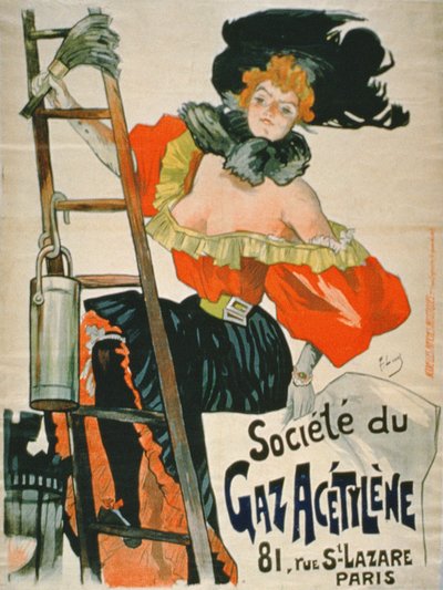 Reklama pro Societe du Gaz Acetylene, Paříž od French School