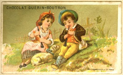 Reklamní chromolitografie čokolád Guérin Boutron (chromolitograf) od French School