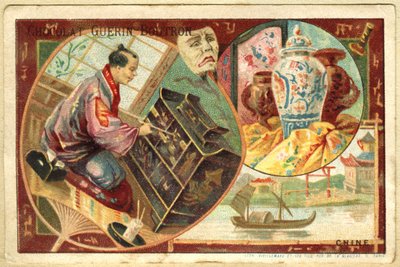Reklamní chromolitografie čokolád Guérin Boutron od French School