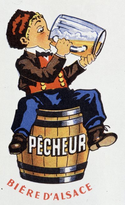 Reklama na alsaské pivo „“ Rybář““. od French School