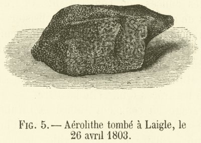 Aerolithe falls v Laigle, 26. dubna 1803 (rytina) od French School