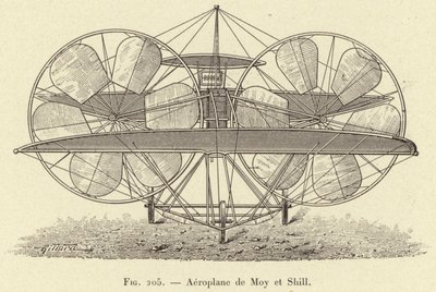 Airplane de Moy et Shill (rytina) od French School