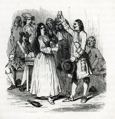 Aféra jedů (rytina) 1846 od French School