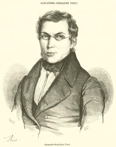 Alexandre-Rodolphe Vinet (rytina) od French School