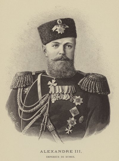 Alexandre III., císař de Russie od French School