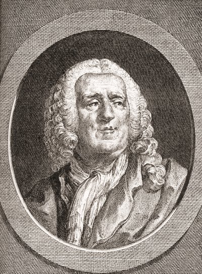 Alexis Piron, 1689 1773. Francouzský epigrammatik a dramatik. Z Les Heures Libres vydané v roce 1908. od French School