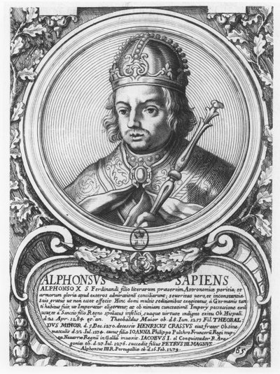 Alfonso X, Wise (rytina) od French School