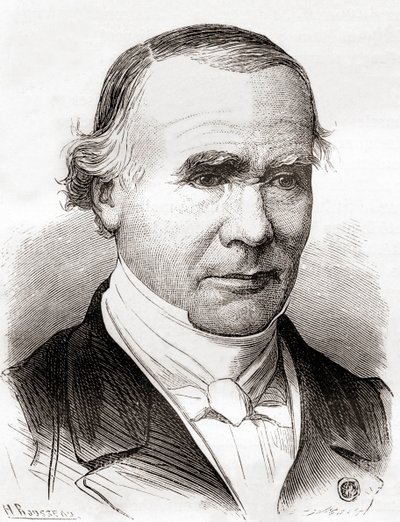 Alfred-Armand-Louis-Marie Velpeau, z „Les Merveilles de la Science“, publikované kolem roku 1870 (litho) od French School