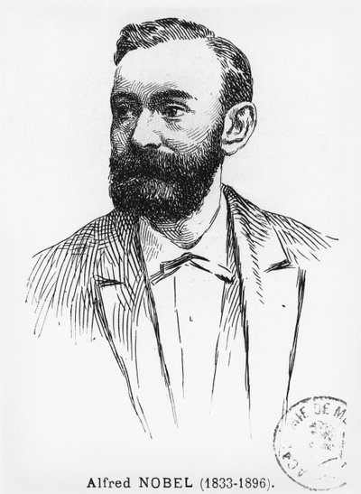 Alfred Nobel (1833-96) od French School