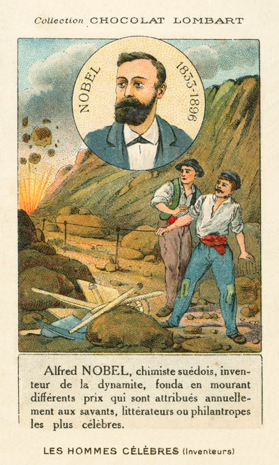 Alfred Nobel, švédský chemik a průmyslník, který vynalezl dynamit od French School