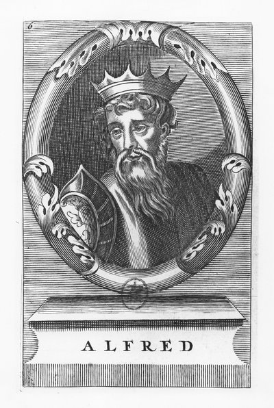 Alfred Veliký (rytina) od French School