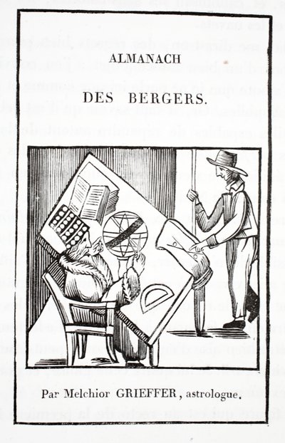 Almanach pastýřů od Melchiora Grieffera, astrologa od French School