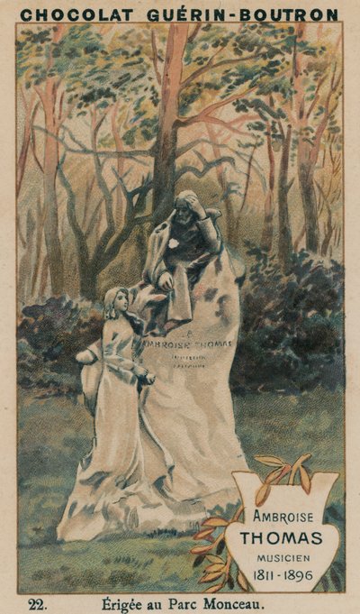Ambroise Thomas, hudebník, 1811-1896, postavený v Parc Monceau od French School