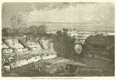 Amphitheatre de Syracuse (rytina) od French School
