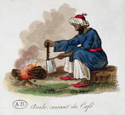 Arab Making Coffee, počátek 19. století od French School