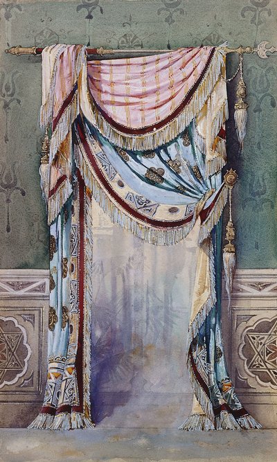 Interiér s designem opony, c.1880 od French School