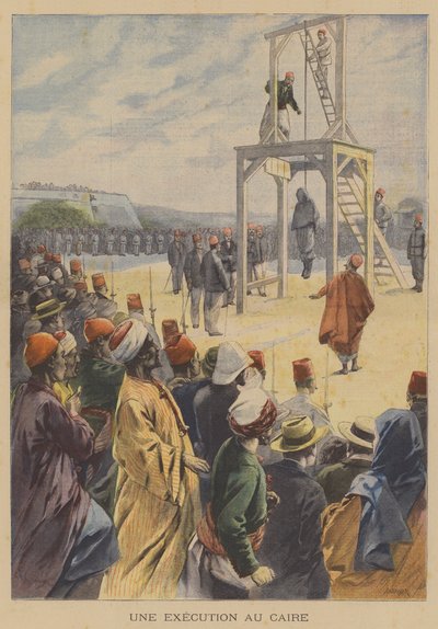 Poprava v egyptské Káhiře od French School
