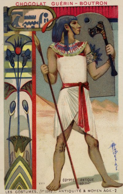 Starověký egyptský voják od French School