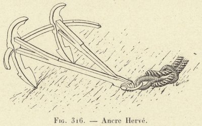Ancre Herve (rytina) od French School