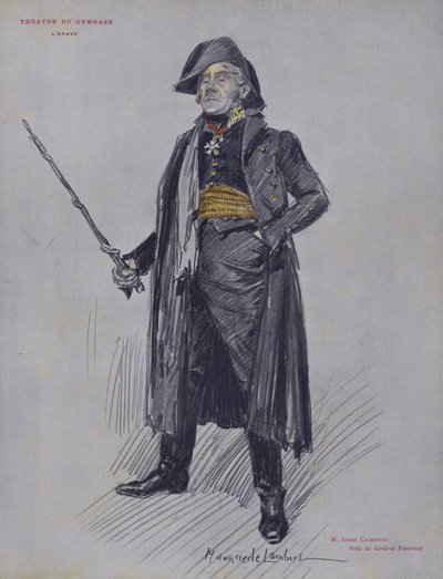 Andre Calmettes jako generál Favernay v LEpave od French School