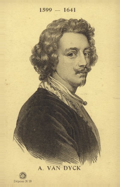 Anthony van Dyck, vlámský malíř (litografie) od French School