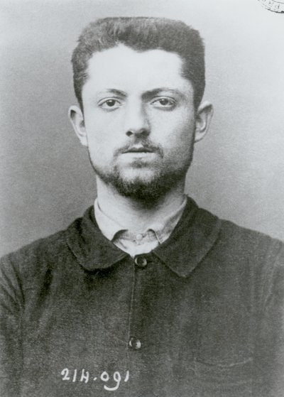 Antropometrický portrét Emila Henryho (1872-94), od French School