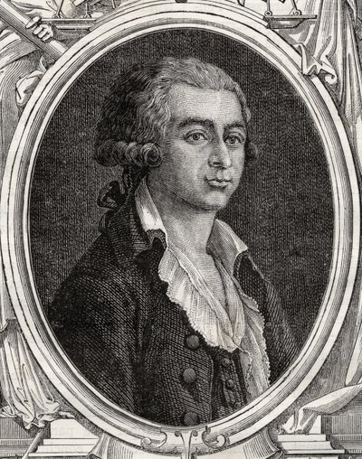 Antoine-Joseph Gorsas (1752-93) z „Histoire de la Revolution Francaise“ od Louise Blanca (1811-82) (rytina) od French School