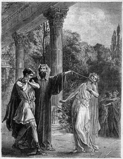 Apollonius do Korintu. V „Historie magie nadpřirozeného světa a osudovosti v čase a národech“, editoři Furne Jouvet et Cie (1869). od French School