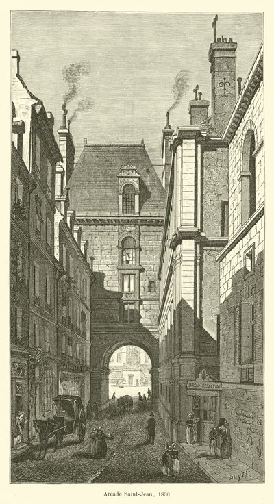 Arcade Saint-Jean, 1830 od French School