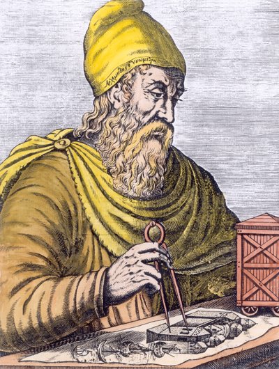 Archimedes (287-212 př.nl) (pozdější zbarvení) od French School