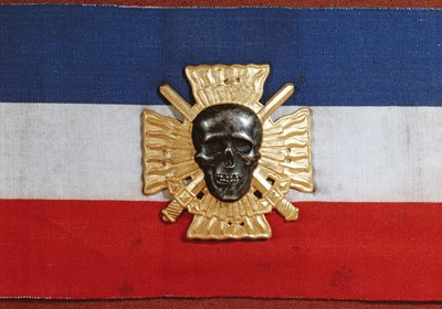 Odznak na paži Croix-de-Feu, 30. léta (látka a kov) od French School