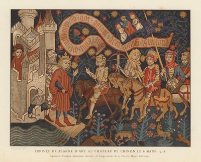 Příjezd Johanky z Arku do Chateau de Chinon od French School