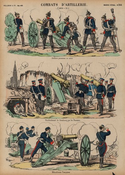 Dělostřelectvo v akci, francouzsko-pruská válka, 1870-1871 od French School