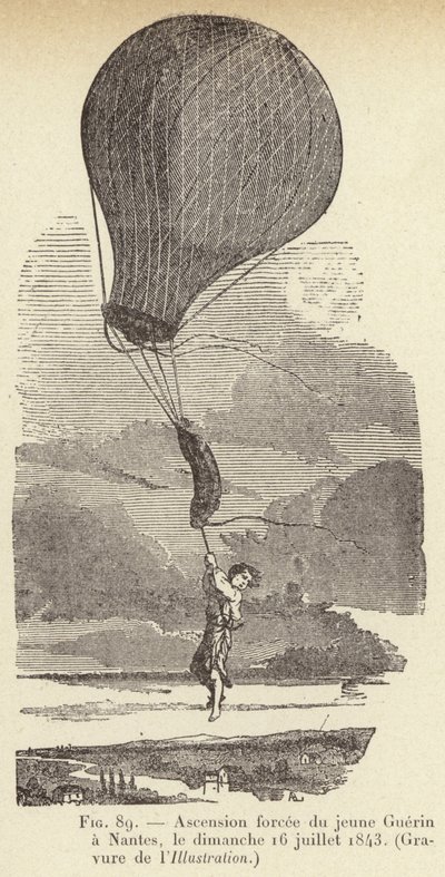 Nucený výstup mladého Guerina do Nantes, neděle 16. července 1843 od French School