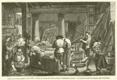 Dílna pana Jadota, tesaře, v Paříži od French School
