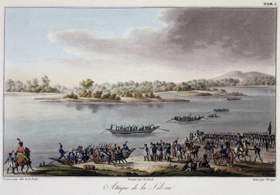 Útok Lobau v roce 1809 - v „Historické shrnutí války mezi Francií a Rakouskem v roce 1809“ od French School