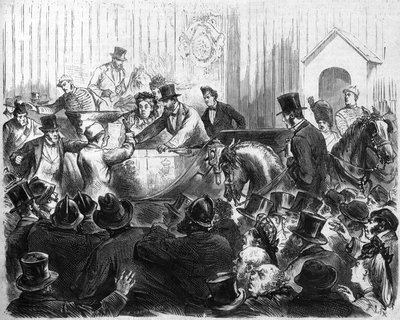 Útok na anglickou královnu Viktorii (1819-1901) od French School
