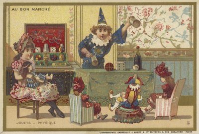 Karty Au Bon Marche s dětskými hrami od French School
