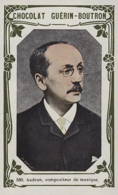 Audran , hudební skladatel (barevná fotografie) od French School
