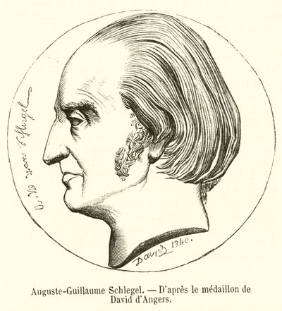 Auguste-Guillaume Schlegel (rytina) od French School