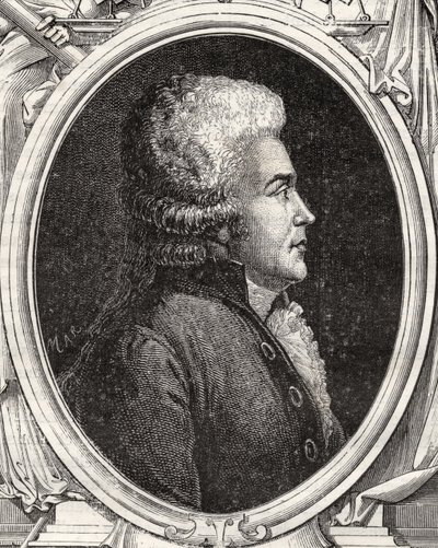 Augustin Bernard Francois Legoazre de Kervelegan, z „Histoire de la Revolution Francaise“ od Louise Blanca (1811-82) od French School