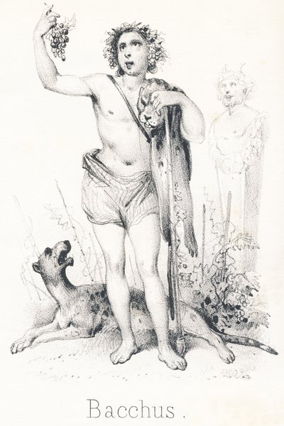 B Bacchus: Syn Jupitera a Semele od French School