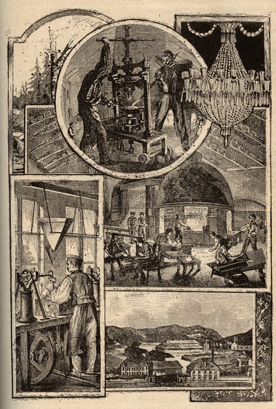 Baccarat - Crystalleries - Meurthe-et-Moselle - - rytina „“ PATRIE“ - PECTUREQUIREQUE POPIS FRANCIE V 6 SVAZTECH LUCIEN HUARD - konec 19. stol. od French School