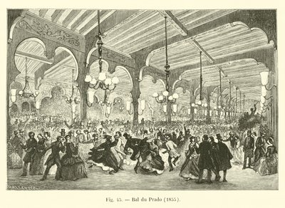 Bal du Prado, 1855 od French School