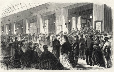 Banque - Societe Generale - vydání pěti a dvou franků - 1871 od French School