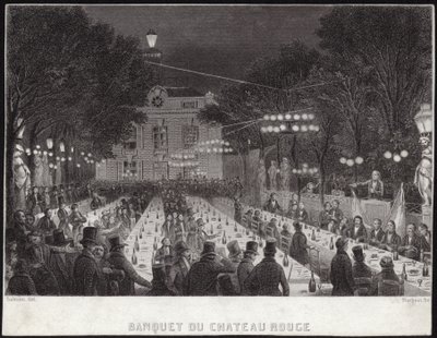 Banket v Chateau Rouge od French School