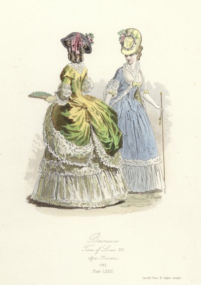Baronky, doba francouzského Ludvíka XVI od French School