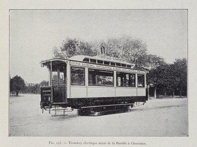 Elektrická tramvaj Bastille-Charenton - v „Through Electric“ od G. Davyho od French School