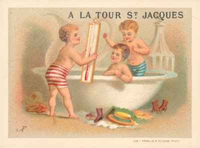 Doba koupele (chromolitho) od French School